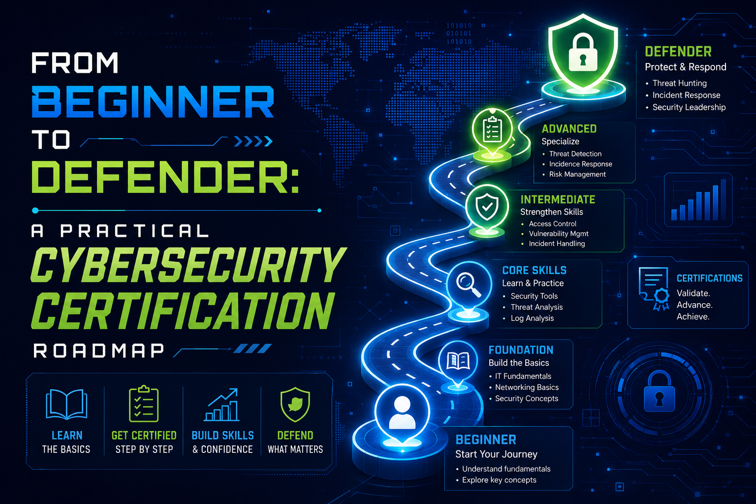 From-Beginner-to-Defender-A-Practical-Cybersecurity-Certification-Roadmap